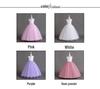 Girls' Lace Spaghetti Strap Flower Girl Dress - Puffy Formal Princess Gown for Wedding or Fashion Show Performance