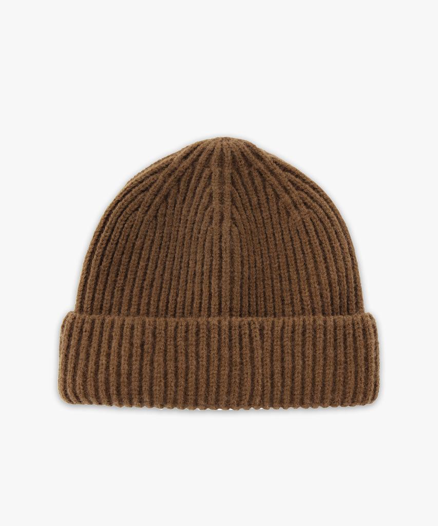 Jikun Logo Patch Short Beanie Gee247-005 Camel