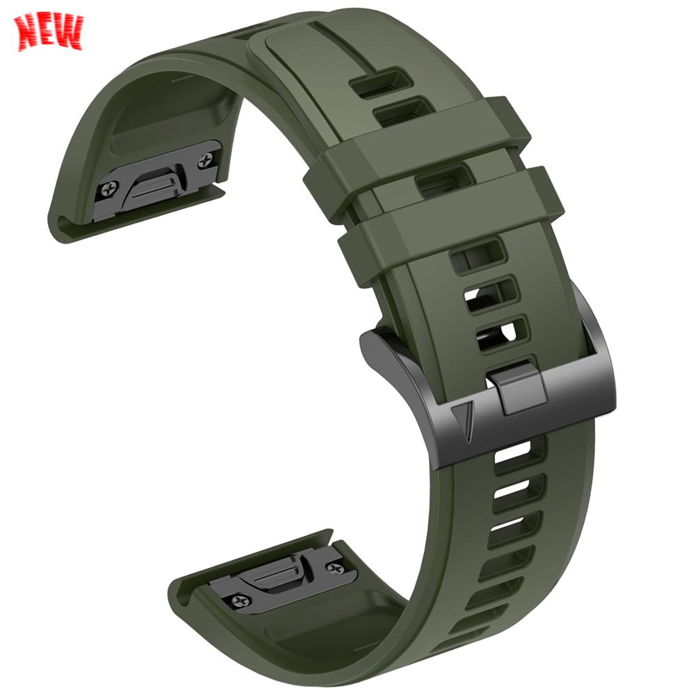 22mm 26mm Silicone QuickFit Sports Strap For Garmin Epix PRO Instinct 3 Quatix/DELTA/TACTIX/Fenix 6XPro 7 E 8pro 5XPlus Bracelet