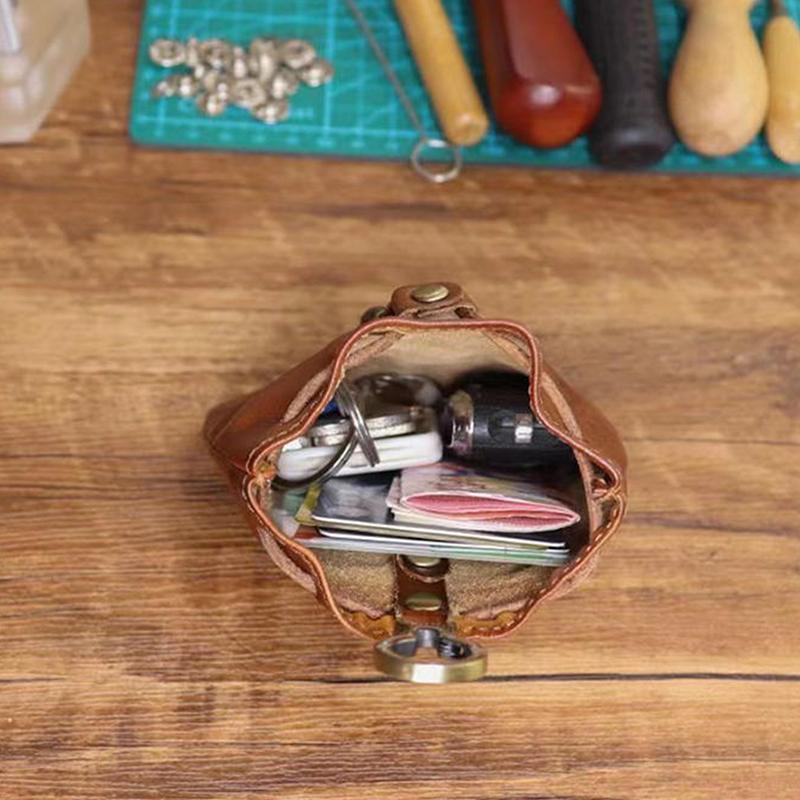 Pu Leather Men'S Coin Purse Change Pouch Card Holder For Male Casual Mini Storage Bag Unisex Wallets