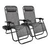 CampWild Outdoor Chair Recliner Chair Folding with Ottoman Stepless Angle Adjustment Lightweight Load Capacity 120kg No Assembly Required Zero