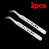 Industrial Tweezers Electronics Anti-static Precision Stainless Curved Straight Tip DlY Tools Sets Forceps Phone Repair JMNZ04