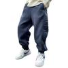 Boys Winter Fleece Lined Harem Pants Thick Warm Casual Sweatpants For Big Kids