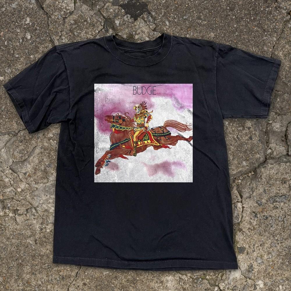 Budgie Music Band Hard Rock  Unisex Black T-shirt Size S-5XL Unisex T-Shirt XL
