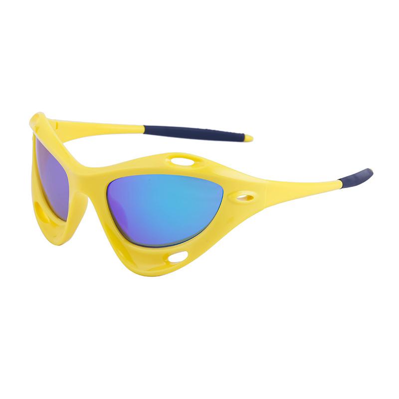 New European and American Personalized Windproof Sunglasses for Women Y2K Cat Eye Sports Cycling Sunglasses for Men