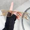 2pcs Women Fashion Metal Frame square outdoors Eyewear Shades Sunglasses For Women Men Glasses