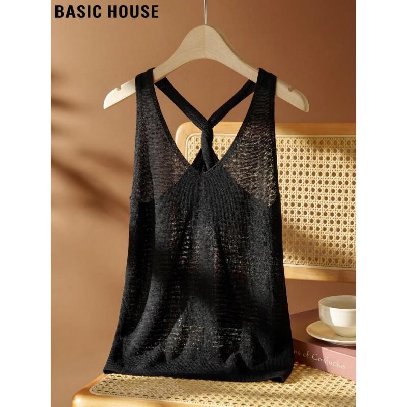 Basic House Women s V-Neck Tencel Camisole Tank Top L