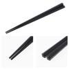 Strix Design Pentagonal Resin Chopsticks, 21cm, 20 Pairs (2 x 10 Pairs per Pack), Black, Non-Slip, Heat-Resistant, Dishwasher Safe, Made in Japan,