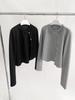 Dorothy Korean Design Air Cotton Buttoned Two-Piece Long Sleeve Women's Sweatshirt