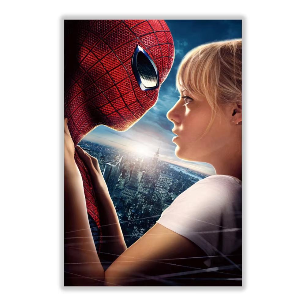 Marvel SpiderMan Καμβάς Ζωγραφικής Τέχνη Τοίχου Αφίσα Υπερήρωα Ταινίας Διακόσμηση Σαλονιού Παιδικό Δωμάτιο