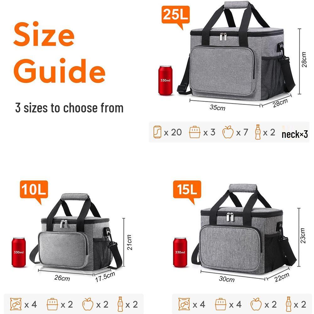 Large Capacity Insulated Takeaway Box for Outdoor Vending and Picnics