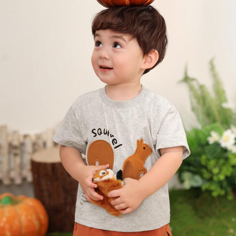 LUSON 2025 Summer Baby Boy Cartoon T-Shirt