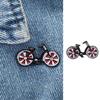 Pin Zinc Zinc Alloy Jewelry Unisex I Love My Red Bicycle Pin Cyclists Badges Bike Brooch Sports Lapel Pins