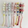Outdoor Water Bottles Handle Handwovens Flower Cord Drink Bottle Carriers Strap