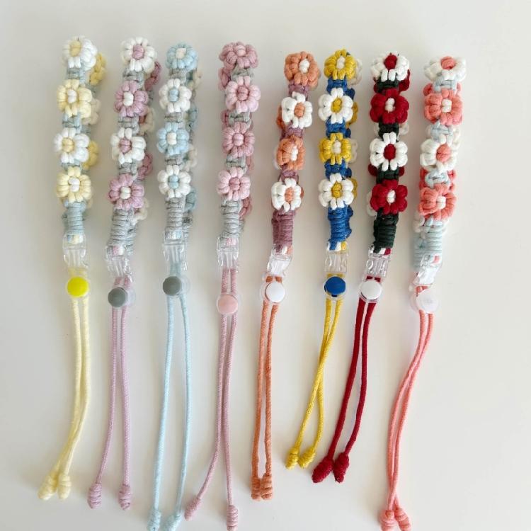 Outdoor Water Bottles Handle Handwovens Flower Cord Drink Bottle Carriers Strap