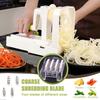 Hand-cranked Spiralizer for Veggie Noodles with 4 Blades Multifunctional Vegetable Spiralizer Foldable Fruit Slicer