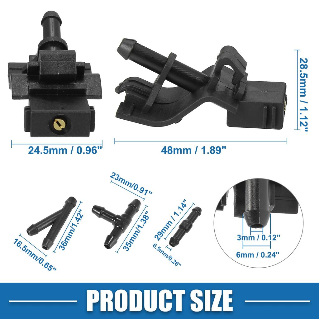 A ABSOPRO Windshield Washer Nozzle #8538112300 Windshield Nozzle, Wiper Washer Jet, Fluid