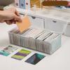Game Card Flip Storage Box Plastic Playing Cards Case Transparent Clear Poker Boxes Adjustable Board Organizer Container