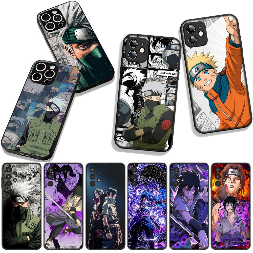 Kakashi Narutos Itachi Uchiha Sasuke Cover Phone Case for Apple iPhone 16 15 14 Plus 13 12 Mini 17 Pro Max + ProMax 16E Air
