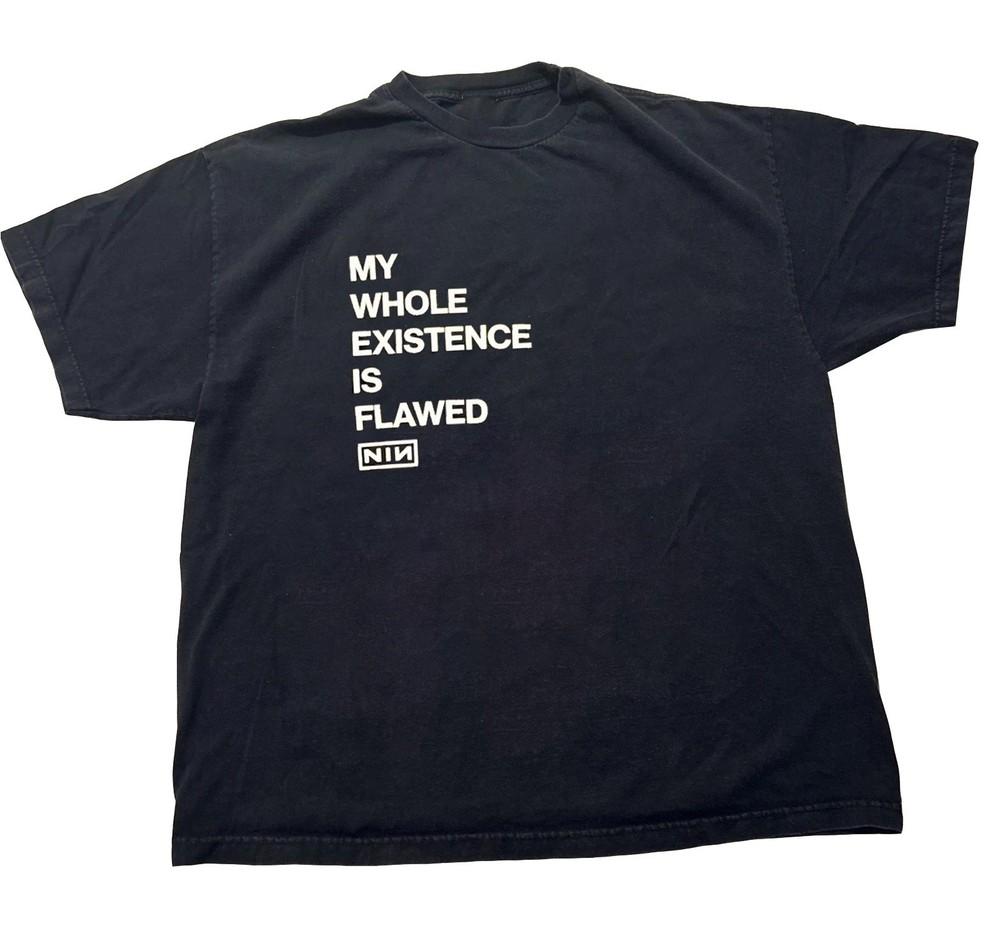 NEW Nine Inch Nails Peel It Back Tour 2025 My Whole Existence Is Flawed Reprint Unisex T-Shirt L