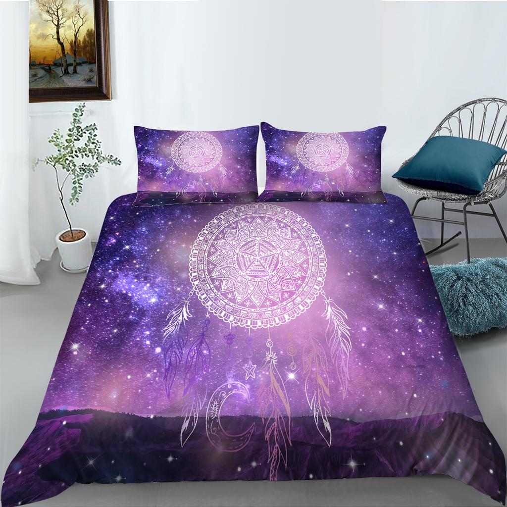 Star Dream Catcher Theme Bedding Set Pillow Cover Bedding Set Duvet Cover Full Size Single/Double Bed Home Decoration