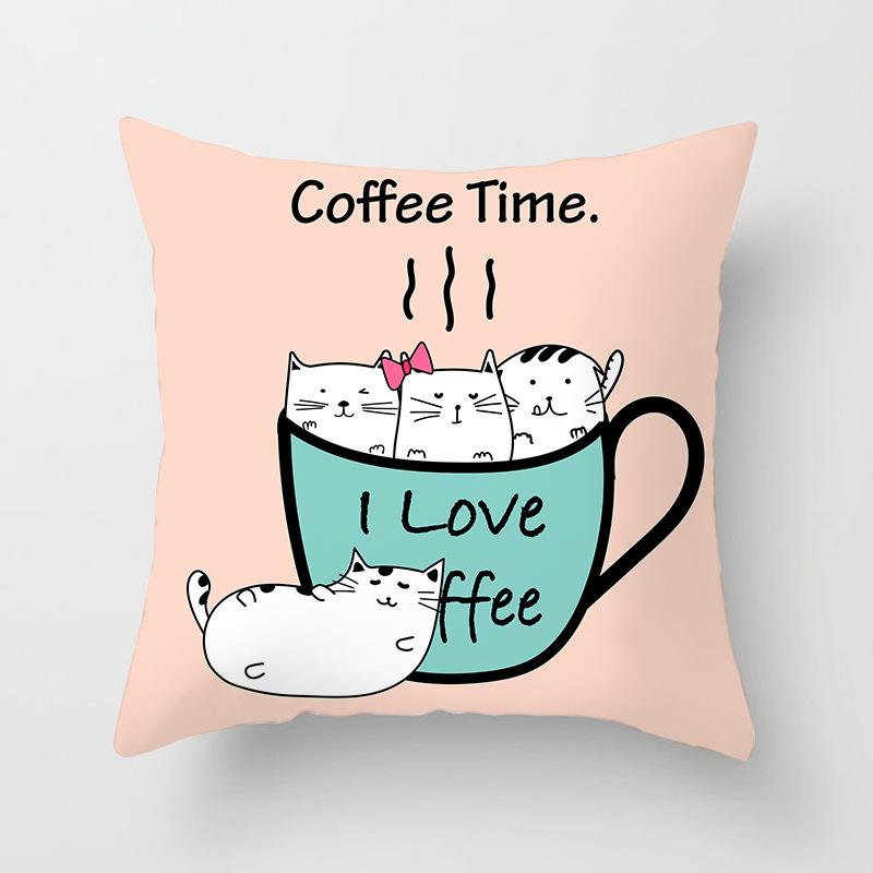 Cute Unicorn Cushion Cover Cartoon Animal Cat Flamingo Polyester Throw Pillow Case Cover Elephant Unicorn Decoration Pillowcases