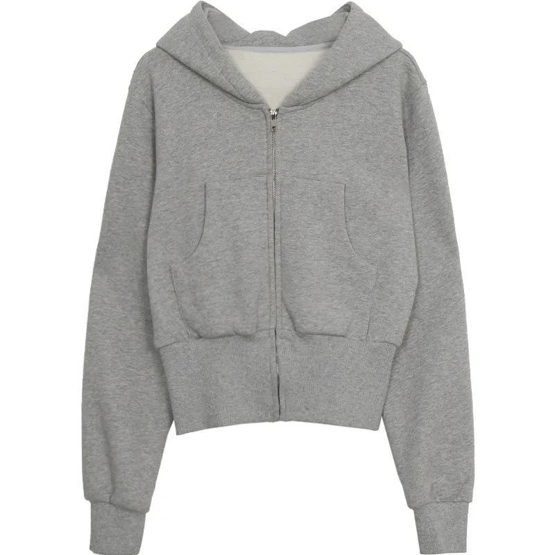 

2024 Комплект из двух предметов: серая толстовка с капюшоном и кардиган - Новый дизайн XL (115-125 lbs)