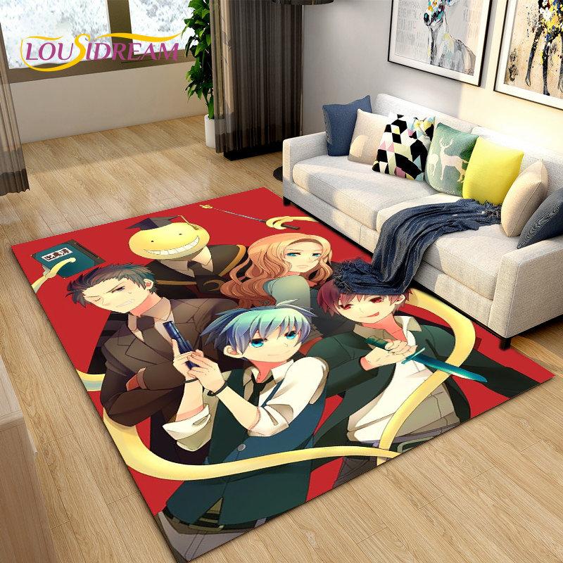Assassination Classroom Octopus Teacher Area Rug,Carpet Rug for Living Room Bedroom Sofa Doormat Decoration, Non-slip Floor Mat