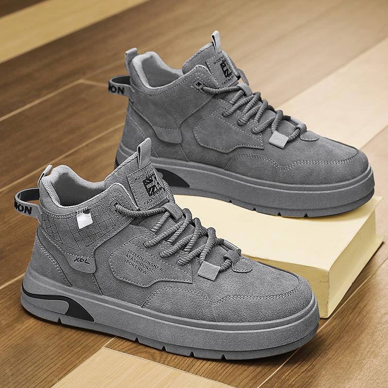 2024 Autumn and Winter Trend Men's Tooling Shoes Retro Youth Men's Shoes British Fashion Martin Boots