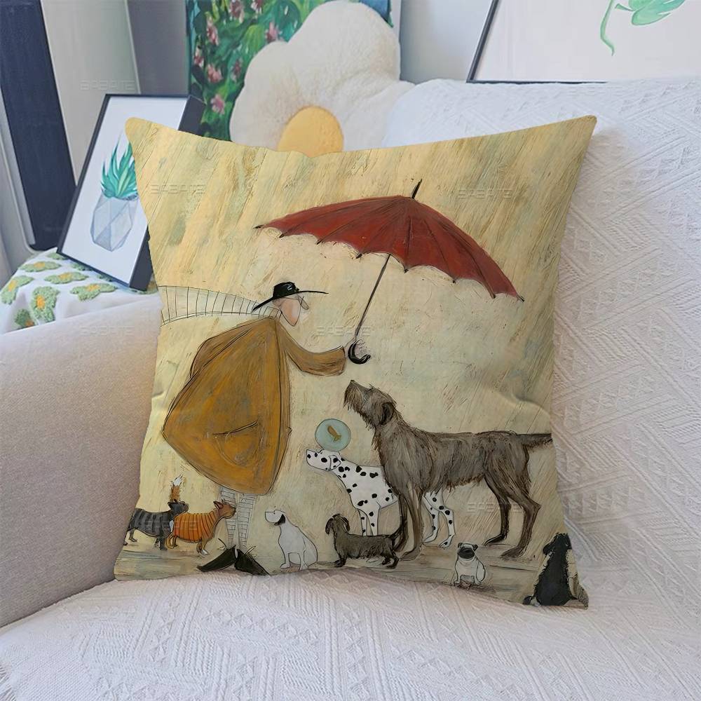 Sam Toft Art Abstract Landscape Cushion Cover Decorative Pillow Sofa Home Decor Case Pillow Cases