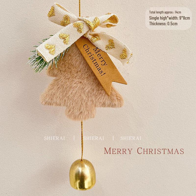 Imitation Noble Mini Christmas Wreath Car Ornament: Festive Window Display Pendant