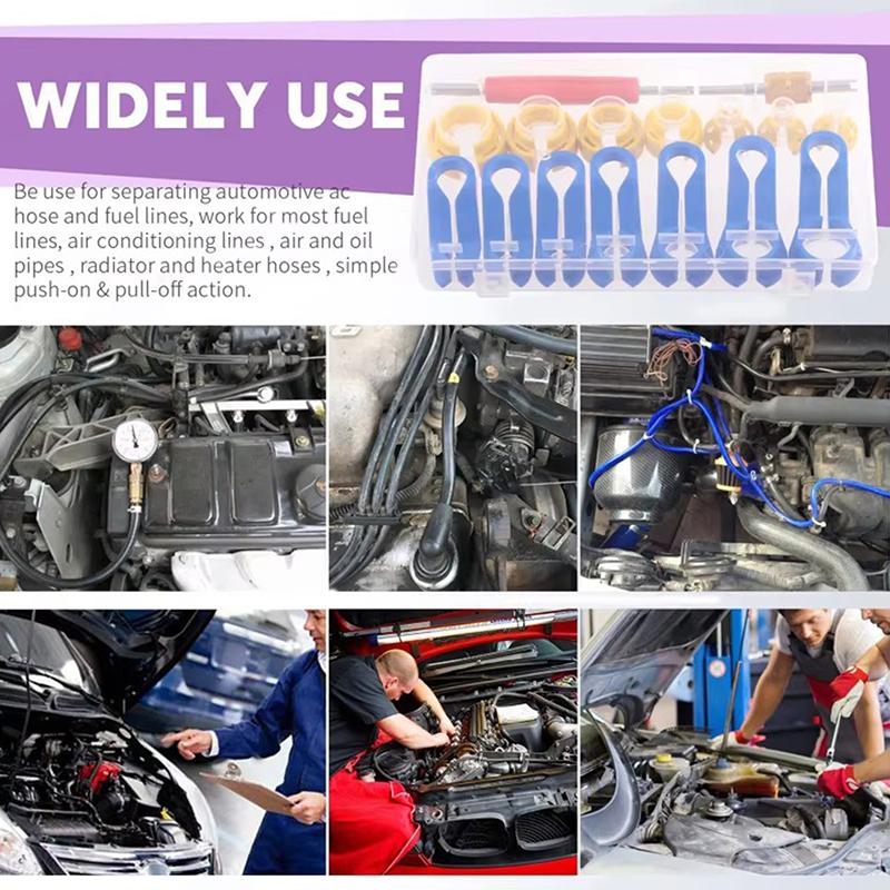 

16Pcs Fuel Line Disconnect Removal Tool Kit Angle Coupling Tool For Quick Disassembly Of Fuel Lines And Oil Pipes To Acsystems 16Pcs 1Set