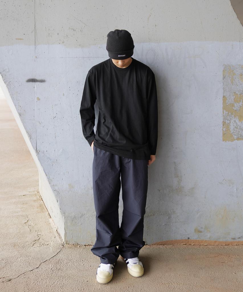 CREAM SODA LAB Solid Basic Long Sleeve Black