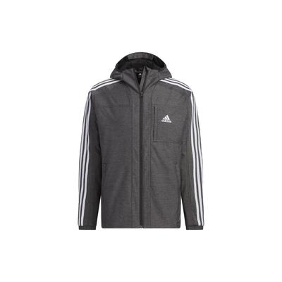 Striped Letter Print Hooded Jacket Men Jacket Black IK7325