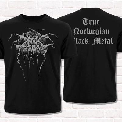 2025 Darkthrone Logo Black T-Shirt True Norwegian Black Metal T Shirt Tees Tops Unisex Cotton Short Sleeve High Street