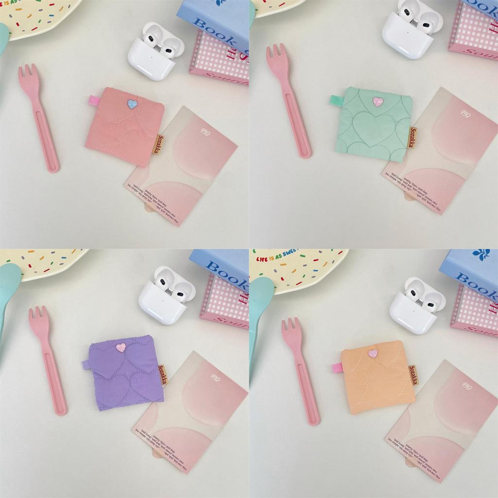 Student Earphone Case With Polyester Material Portable Organizer For Girls