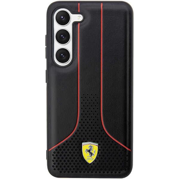 Etui Do Samsung Galaxy S23 Plus Ferrari Perforated Czarne