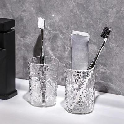 Plastikowy kubek do płukania ust i szczoteczki do zębów z uchwytem Domowe kubki łazienkowe Przenośny kubek Przezroczysty uchwyt na szczoteczkę do zębów