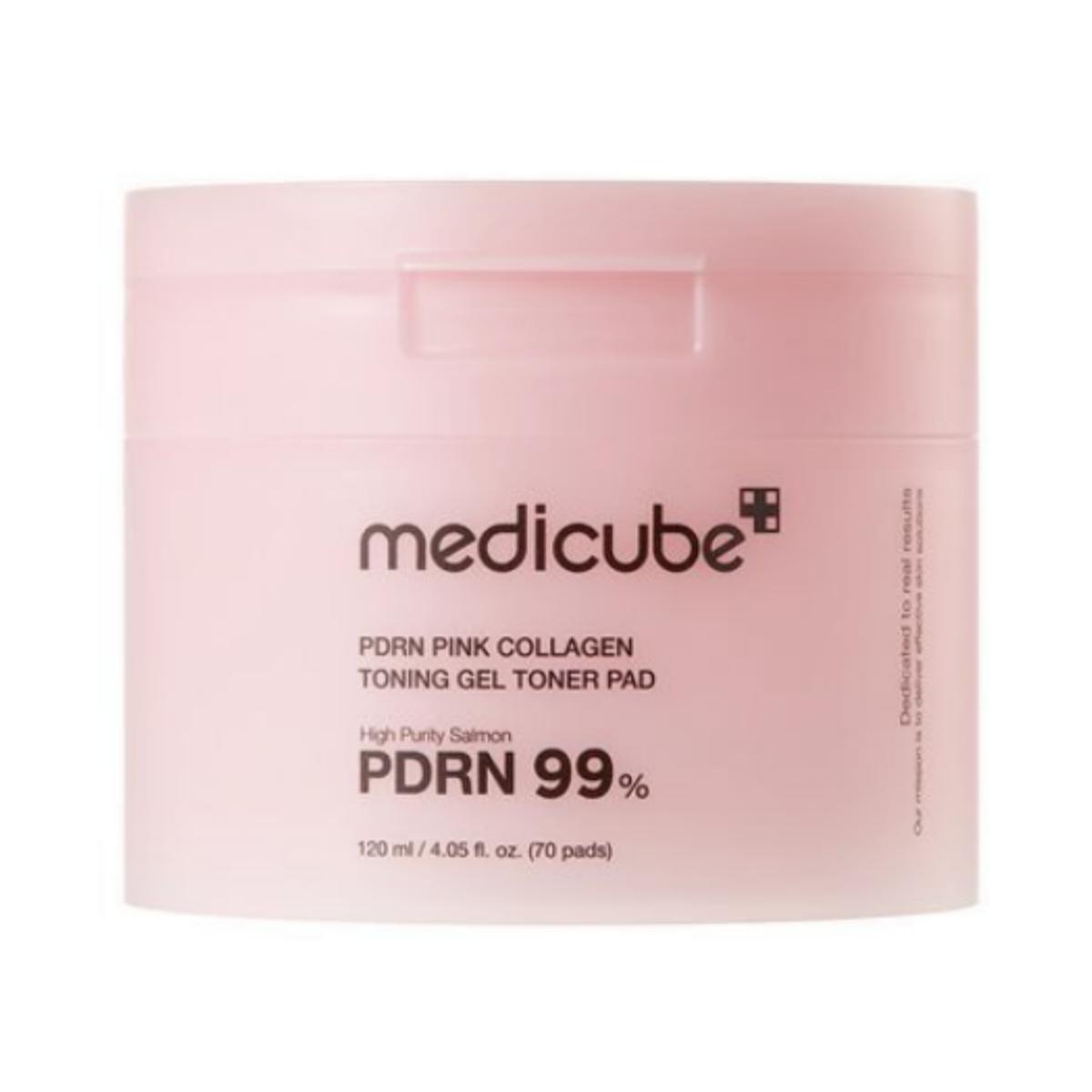 

Medicube PDRN Розовый Коллаген Тонизирующий Гель Тонер Пэды 70 шт. 70ea X 1PCS