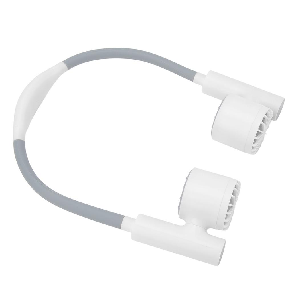 Neck Fan 3 Speed USB Charging Low Noise 2400mAh Battery Bendable Hose 90 Degree Rotating Fan
