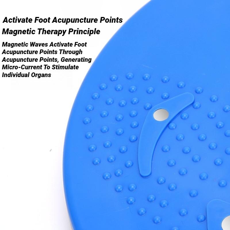 Waist Twisting Disc Magnet Foot Massage Slimming Large Area Granular Protrusions Pedal Board With Rope Fitness Balance