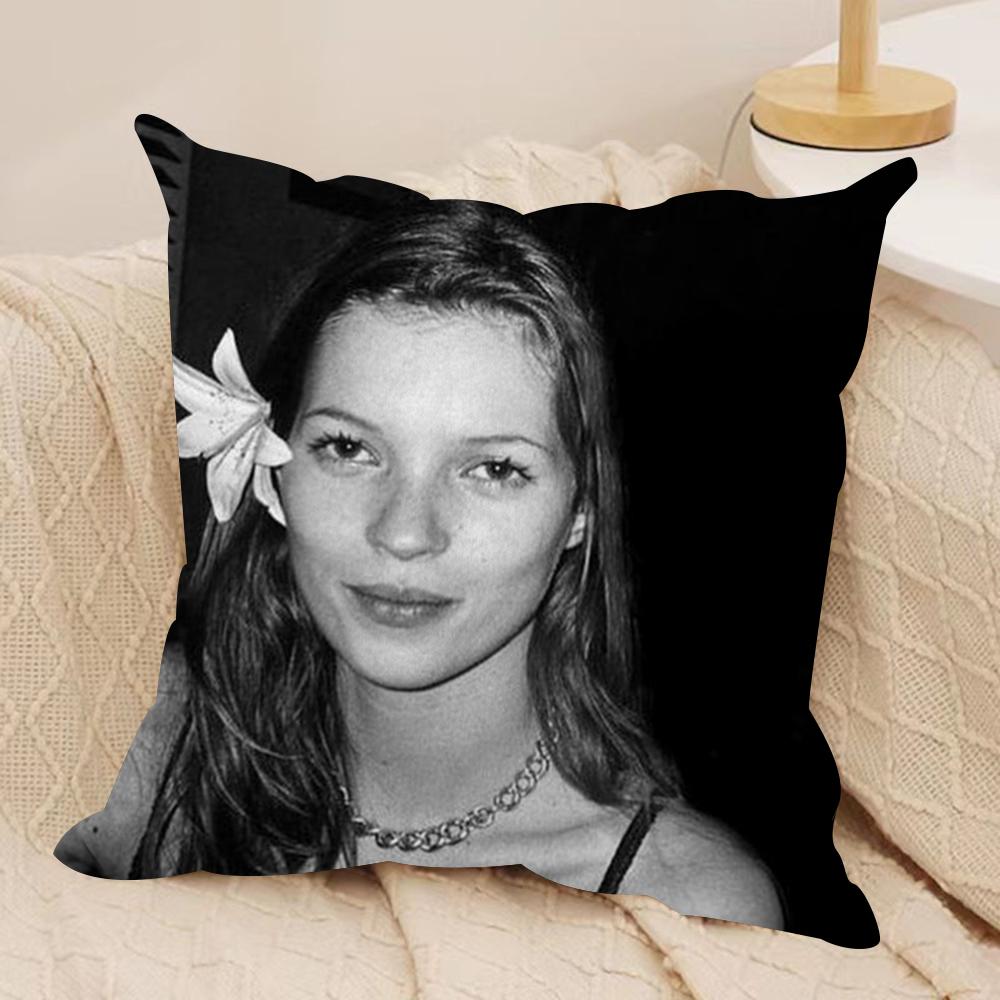 K-Kate M-Moss Cushion Cover Soft Plush Double-Sided Printed Sofa Pillow Cushion Cover | Cozy All-Season Durable Decor Gift