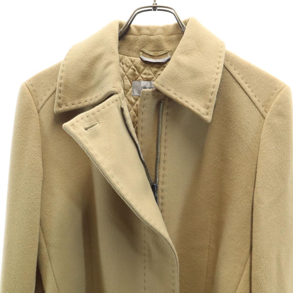 Sportmax Made In Italy Wool Blend Long Coat 42 Beige With Belt Women Used