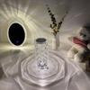 LED crystal touch night lamp for desk, diamond, rose colored, remote control