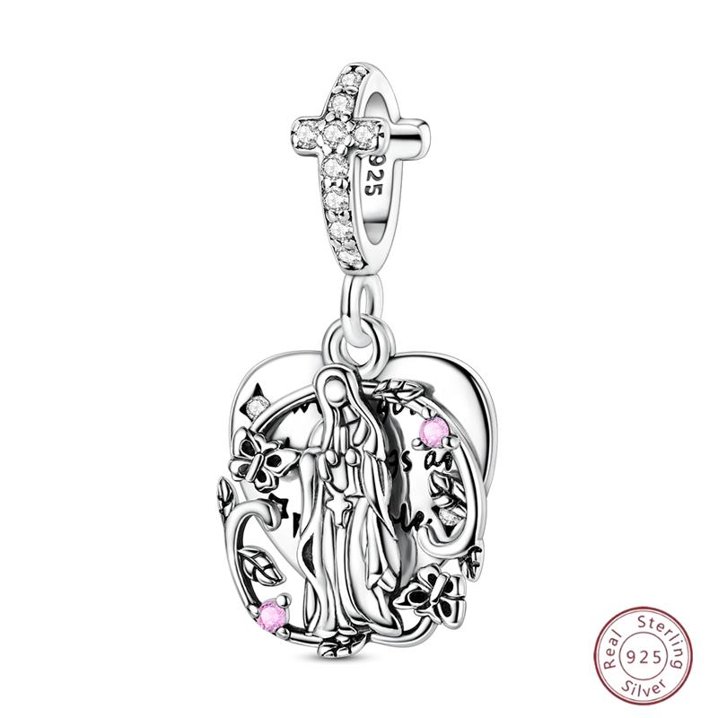 New Original Copper Beaded Bow Charm Blue Beads For Women Exquisite Diy Birthday Jewelry Gifts