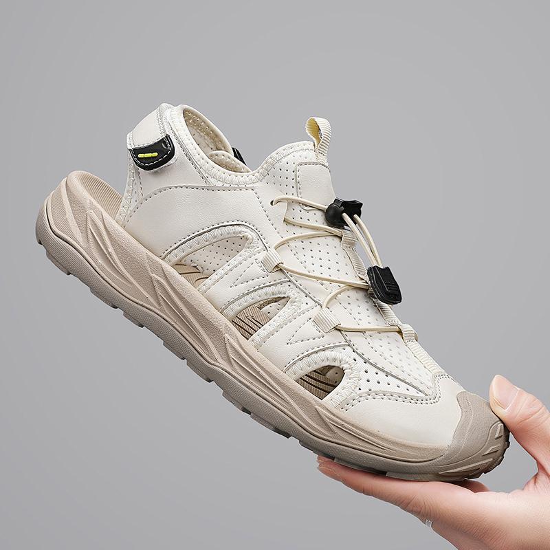 Summer Men's Beach Sandals Handmade Breathable Casual Shoes