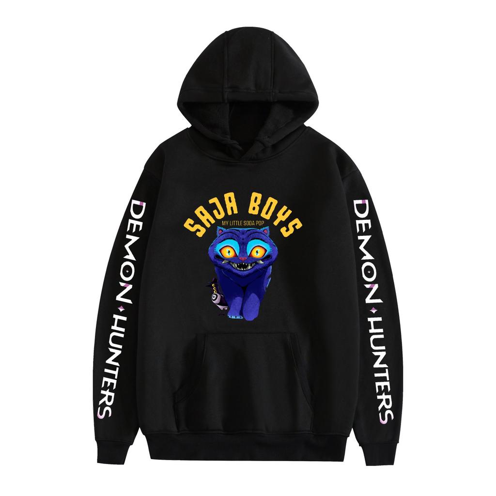 KPop Demon Hunters Anime Hoodie KPop Demon Hunters Hoodie Streetwear Hooded Sweatshirt Men Women Cosplay Sports