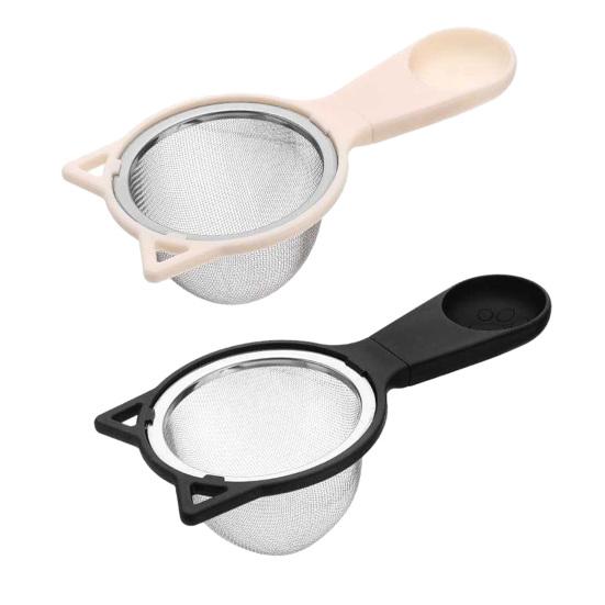 Strainer Spoon Fine Mesh Sifter with Long Handle Sieve Tool Handheld Kitchen Tool for Flour Powdered Sugar Cocoa Powder