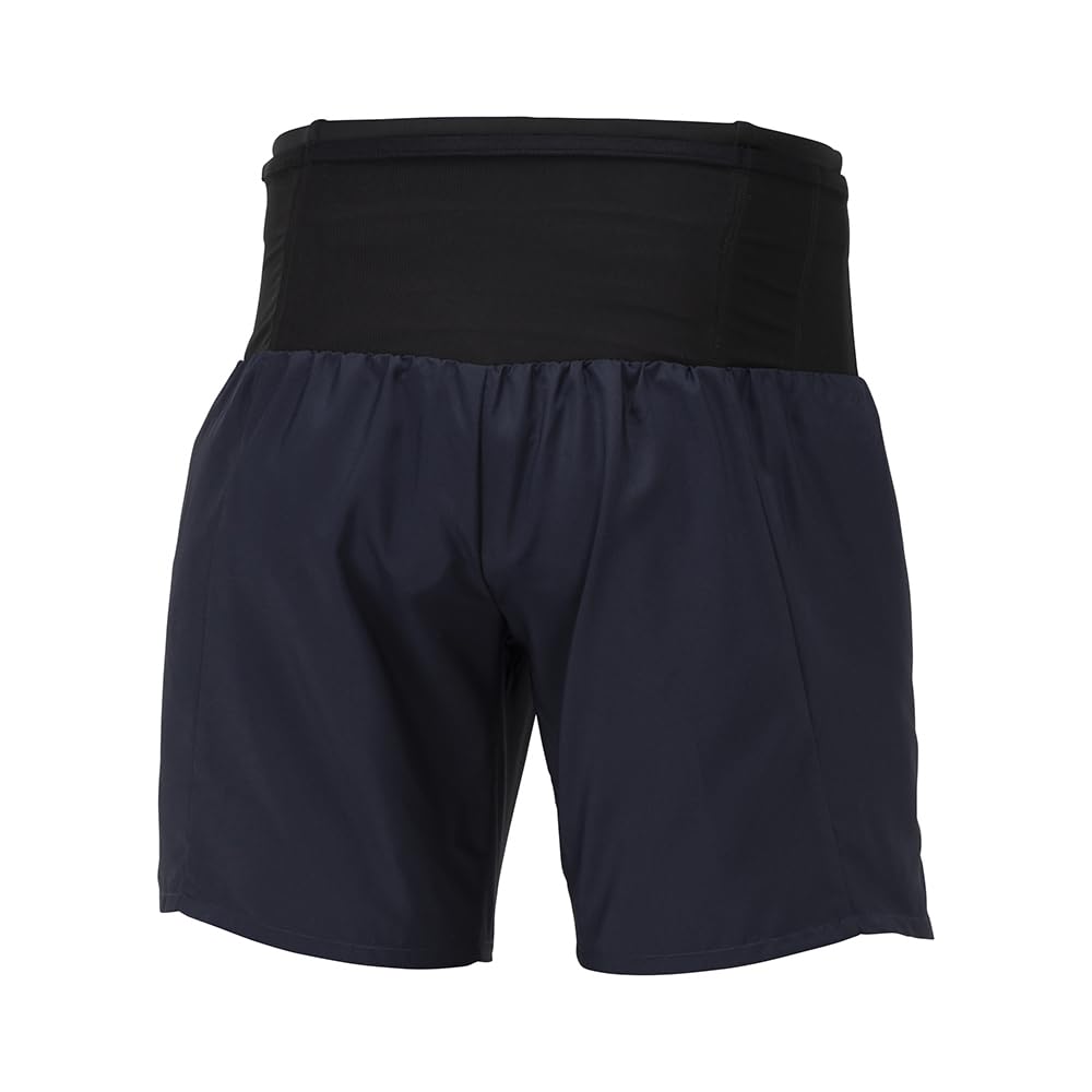 Multi-Pocket Dry Shorts for Running, 360-Degree Pockets, Unisex, Deep Navy, Size Small