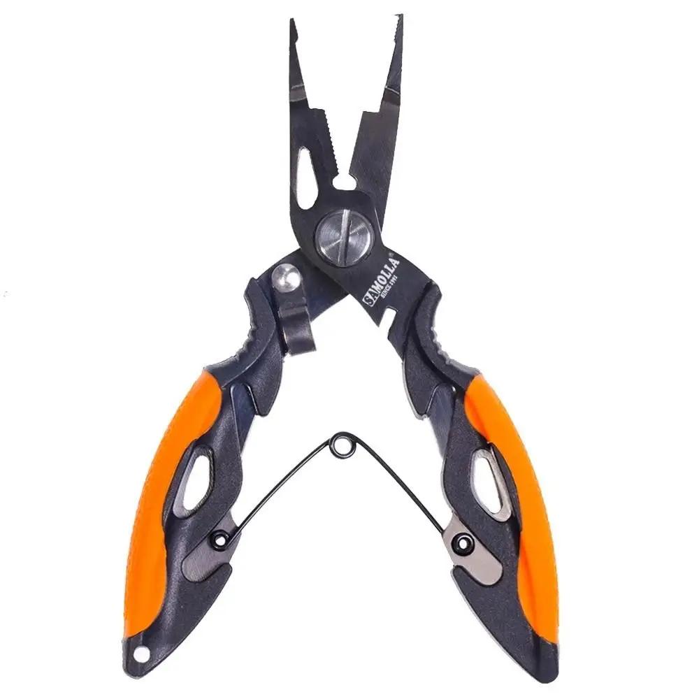 Anti-slip Fish Pliers High-strength Multifunctional Cut Fishing Line Equipment Ergonomics Stainless Steel Luya Pliers